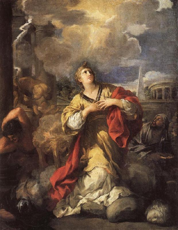 Pietro da Cortona St.Martina Refusing to Worship Idols china oil painting image